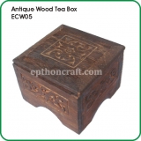 Antique Wood Tea Box